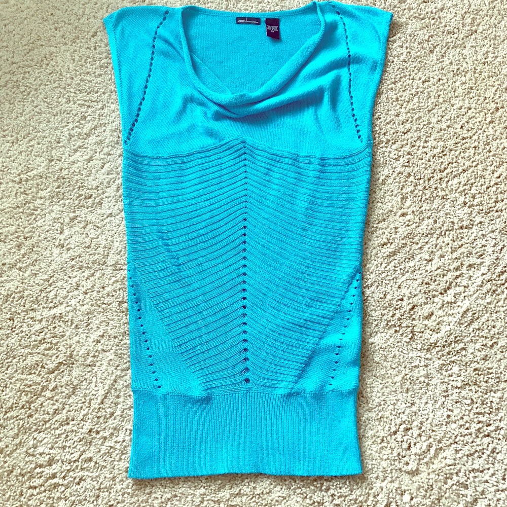Turquoise Knit Swim Cover up