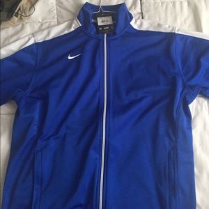 Blue Nike track sweater