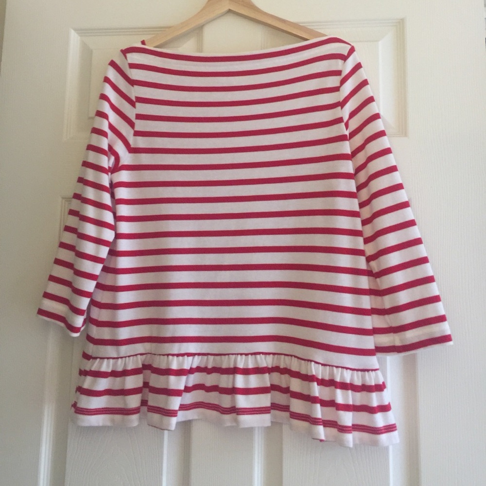 Kate Spade red and white stripe sweater (M)