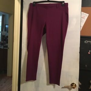 Plum jeggings