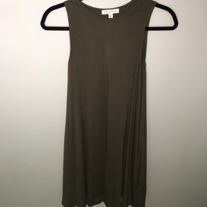 Olive green extra small baby doll dress