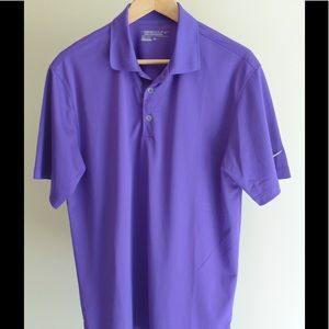 Men's Dark Purple Nike Golf Dri-Fit Polo- Size M