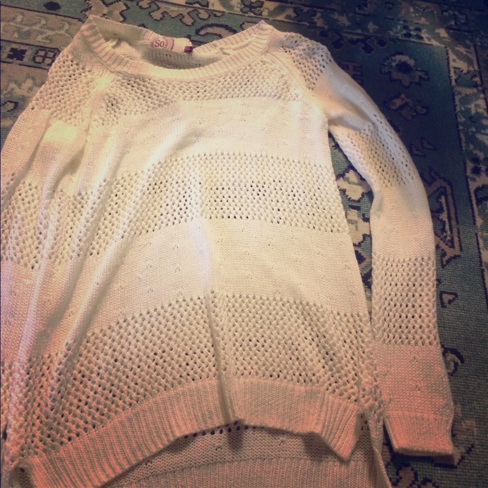 Pure white sweater