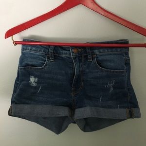 Size 24 blue Jean shorts