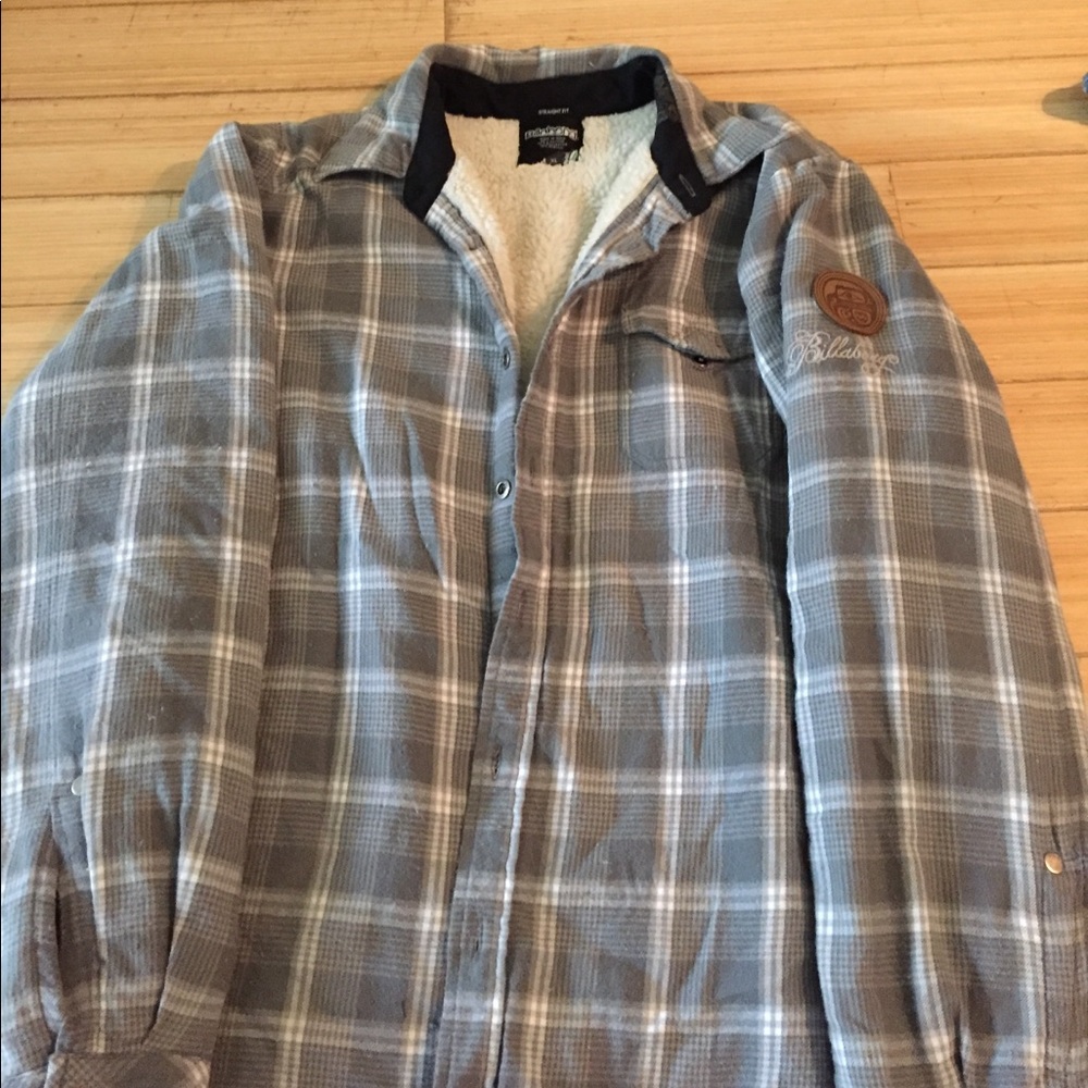 Billabong Sherpa Lined long Sleeve Flannel Shirt.
