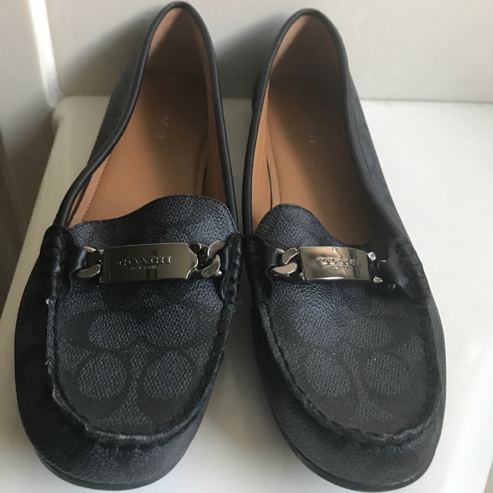 Black coach flats