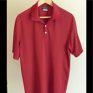 Men's Red Nike Golf Fit Dry Polo- Size Medium