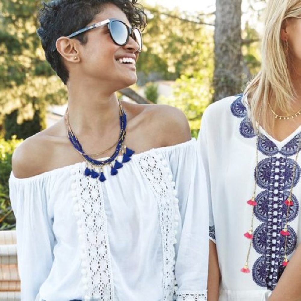 Stella & Dot Tulum Tassel necklace
