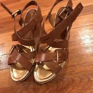 Brown Wedge Sandals
