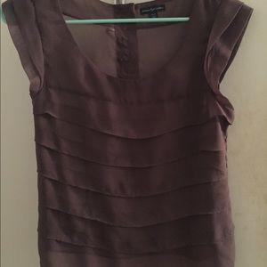 Capped sleeve shirt perfect for a night out!