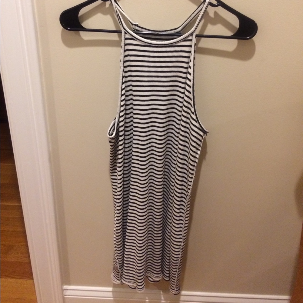 black and white dress