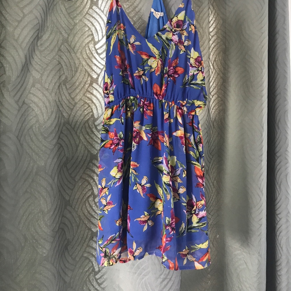 • Floral • Summer Dress • Blue