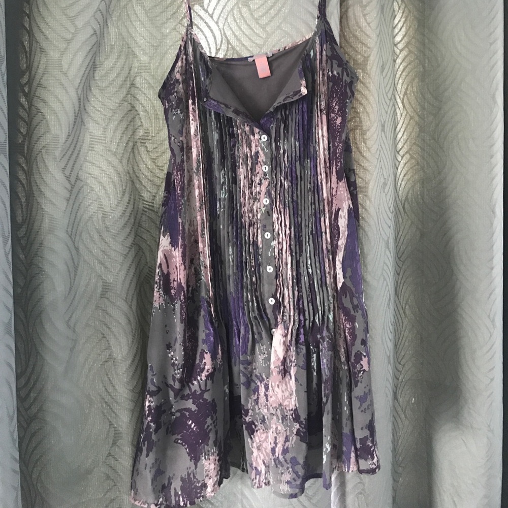 • Designed • Purple • Pleated • Dress • M