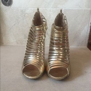 Gold Steve Madden Stilettos