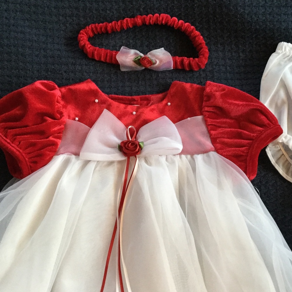 Girls 12m Rare Editions Dress - Picture 2 of 5