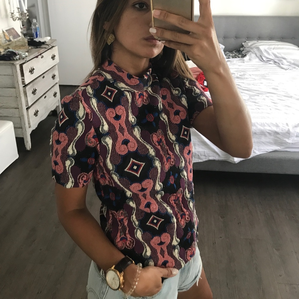 Colorful Zara top