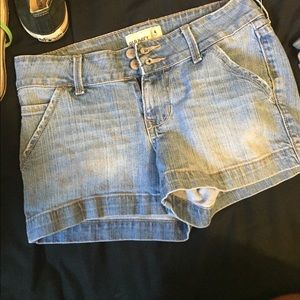 Blue jean shorts