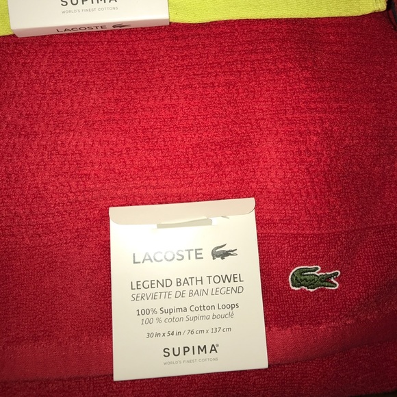 Lacoste Brand New colorful towels ๐น๐ผ๐บ - Picture 3 of 4