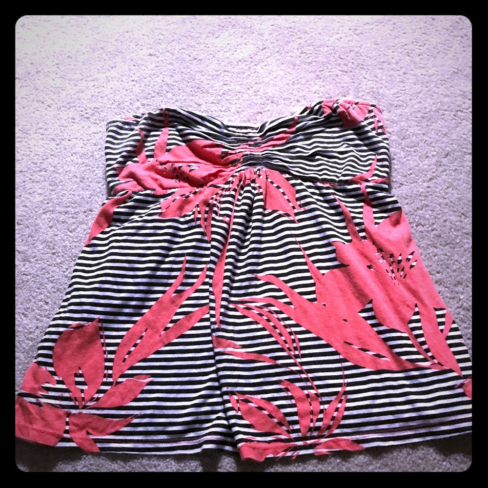 Roxy Quicksilver strapless top