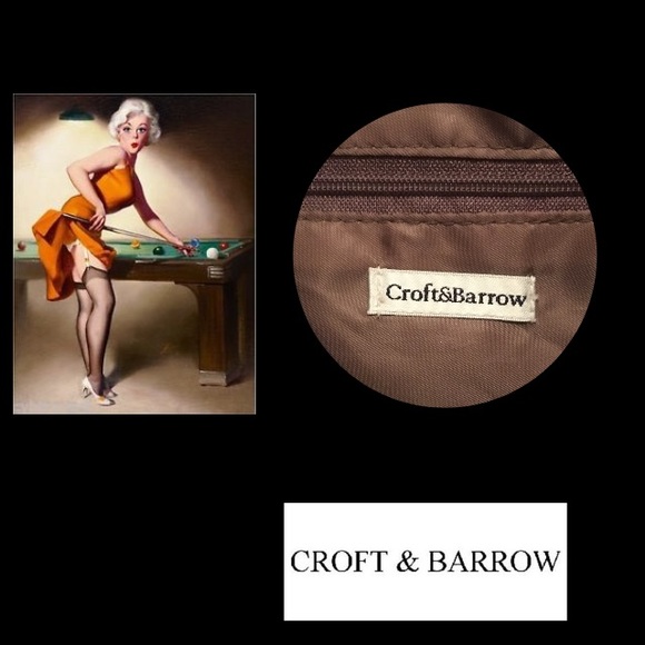 CROFT & BARROW Chocolate Crochet Crossbody - Picture 7 of 8