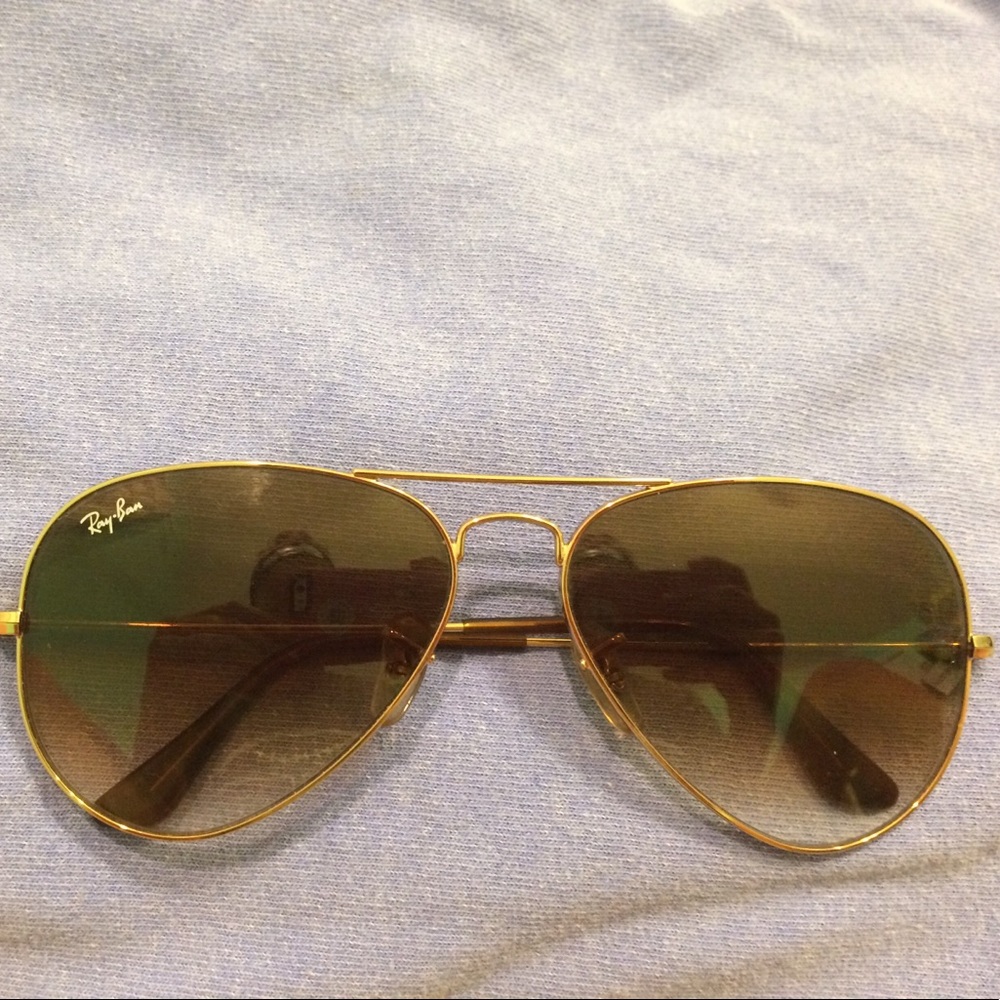 Brown ray ban aviators