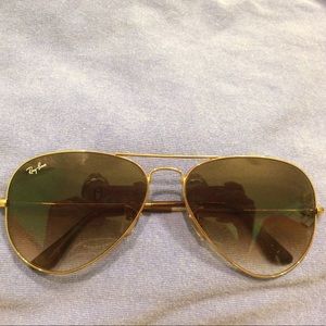Brown ray ban aviators