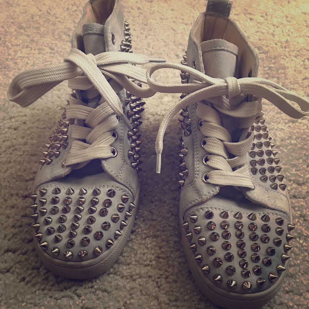 Grey Authentic Christian Louboutin Sneakers!