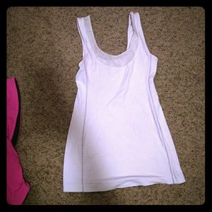 White Lululemon tank top