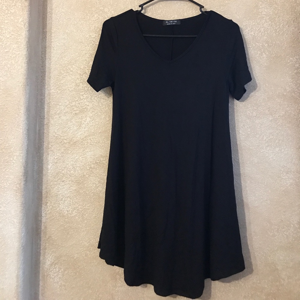 All For You black babydoll top