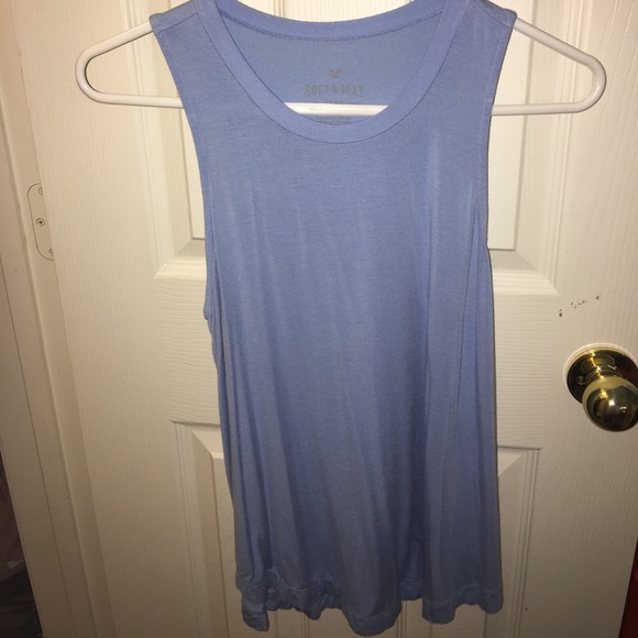 baby blue muscle tee/tank top - Picture 1 of 2