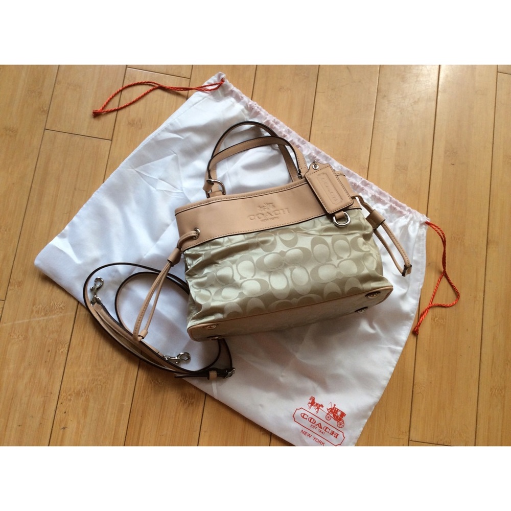 Coach Satchel with Shoulder Strap & Dust Bag