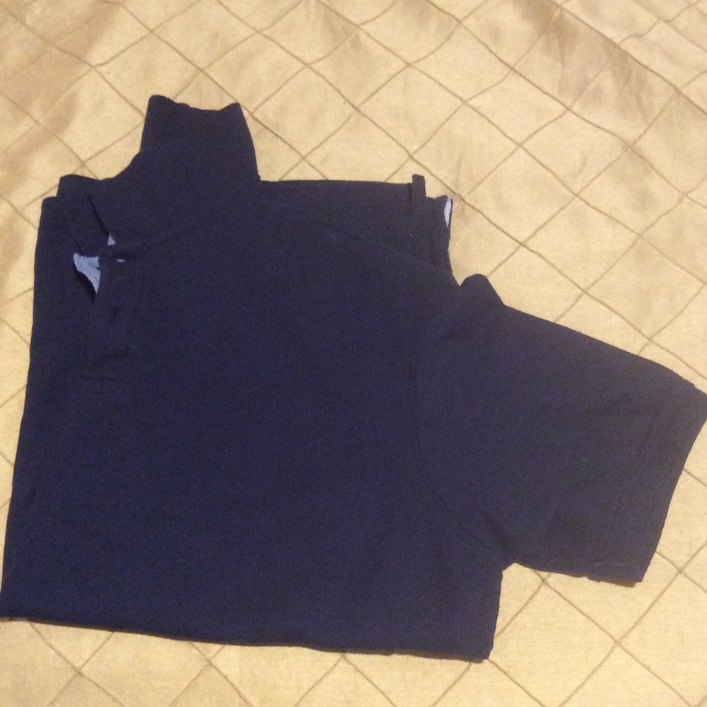 MENS SHORT SLEEVE NAVY POLO