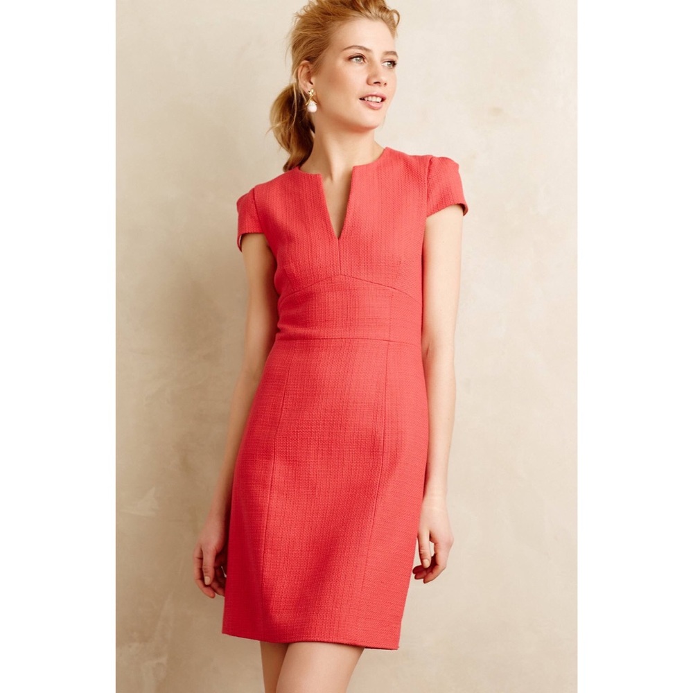 NWT Split Neck Cap Sleeve Dress