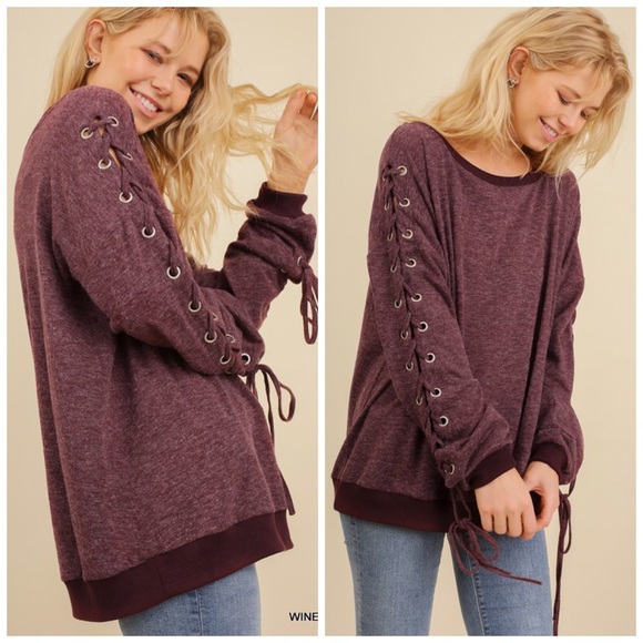 Stunning Prewashed Plum Top - Picture 3 of 5