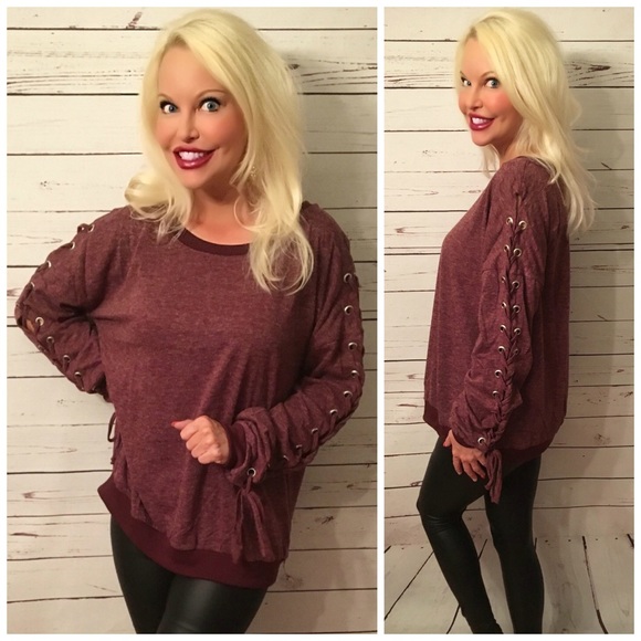 Stunning Prewashed Plum Top - Picture 2 of 5