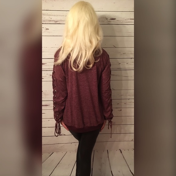 Stunning Prewashed Plum Top - Picture 4 of 5