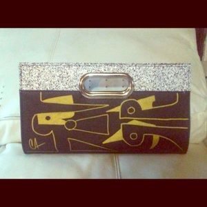 Custom design clutch by well known Miami artist!