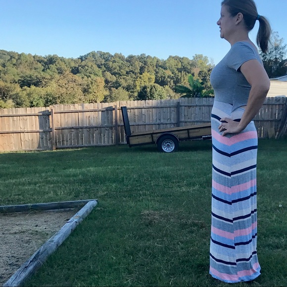 USA Made Gilli Striped Maxi Dress - Picture 4 of 6