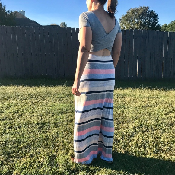 USA Made Gilli Striped Maxi Dress - Picture 5 of 6