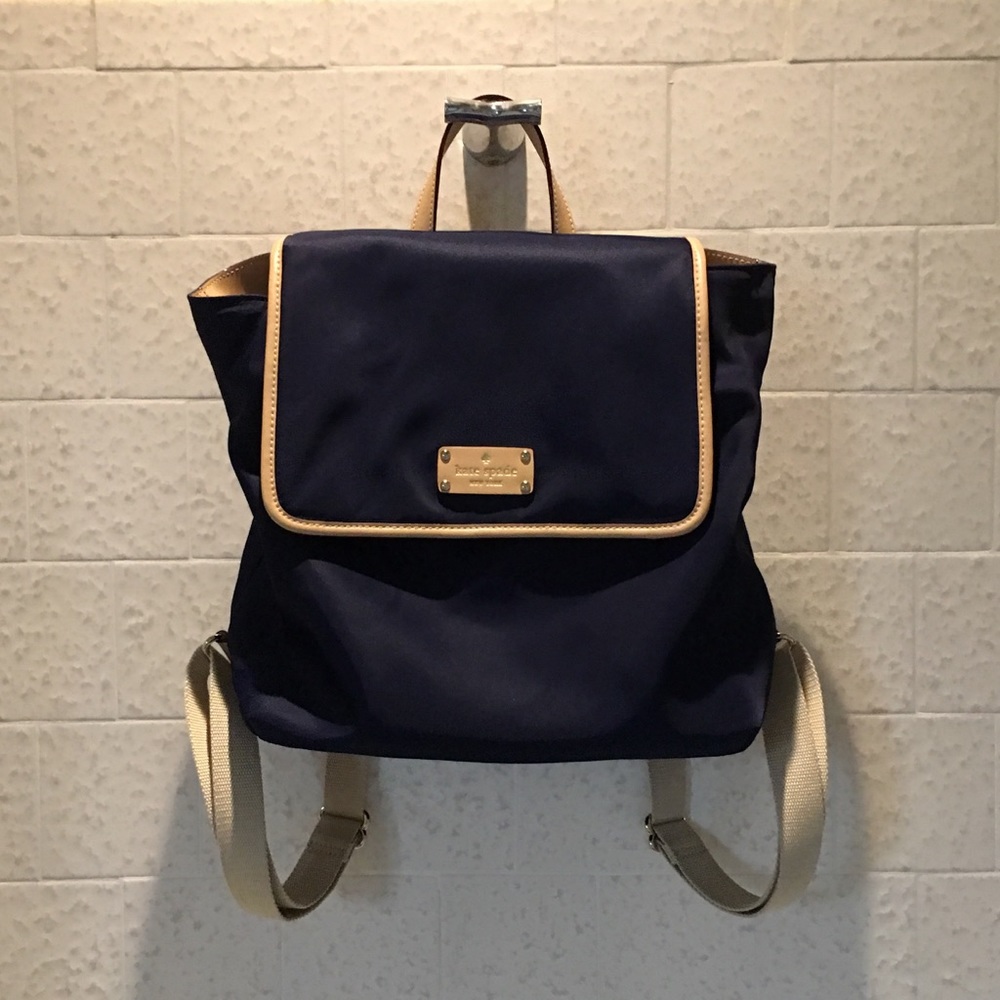 KATE SPADE / Navy Blue Backpack