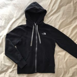 Black North Face Zip Up Hoodie