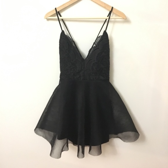 Luxxel Dresses & Skirts - Luxxel Tulle Mini Dress in Black