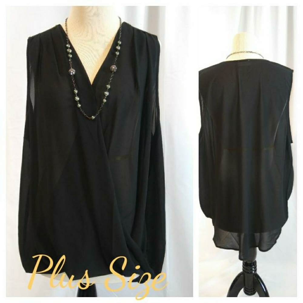 BOUTIQUE plus size sheer top