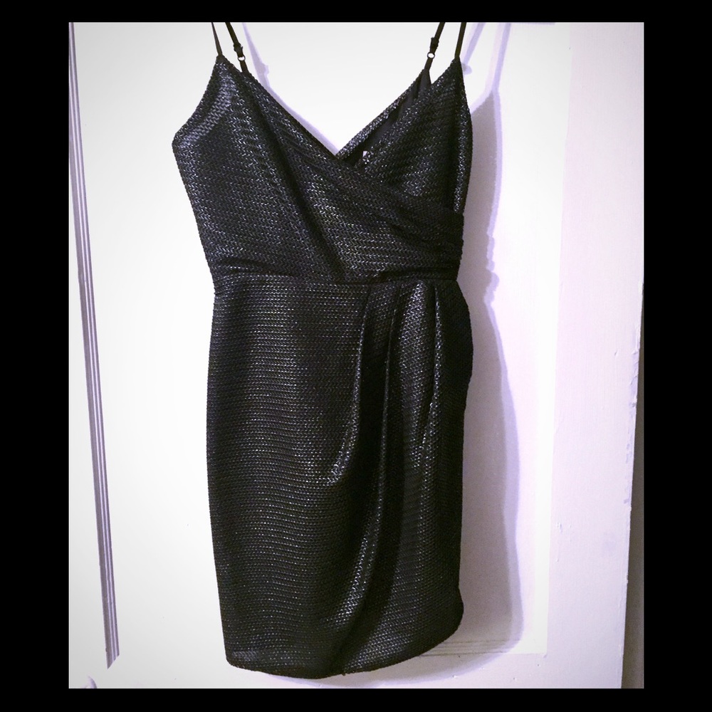 Fabulous shimmer charcoal dress