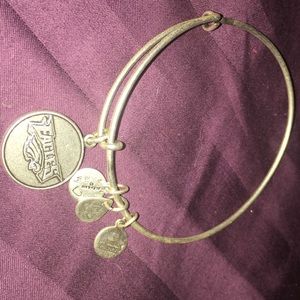 Silver Alex and Ani Eagles bracelet