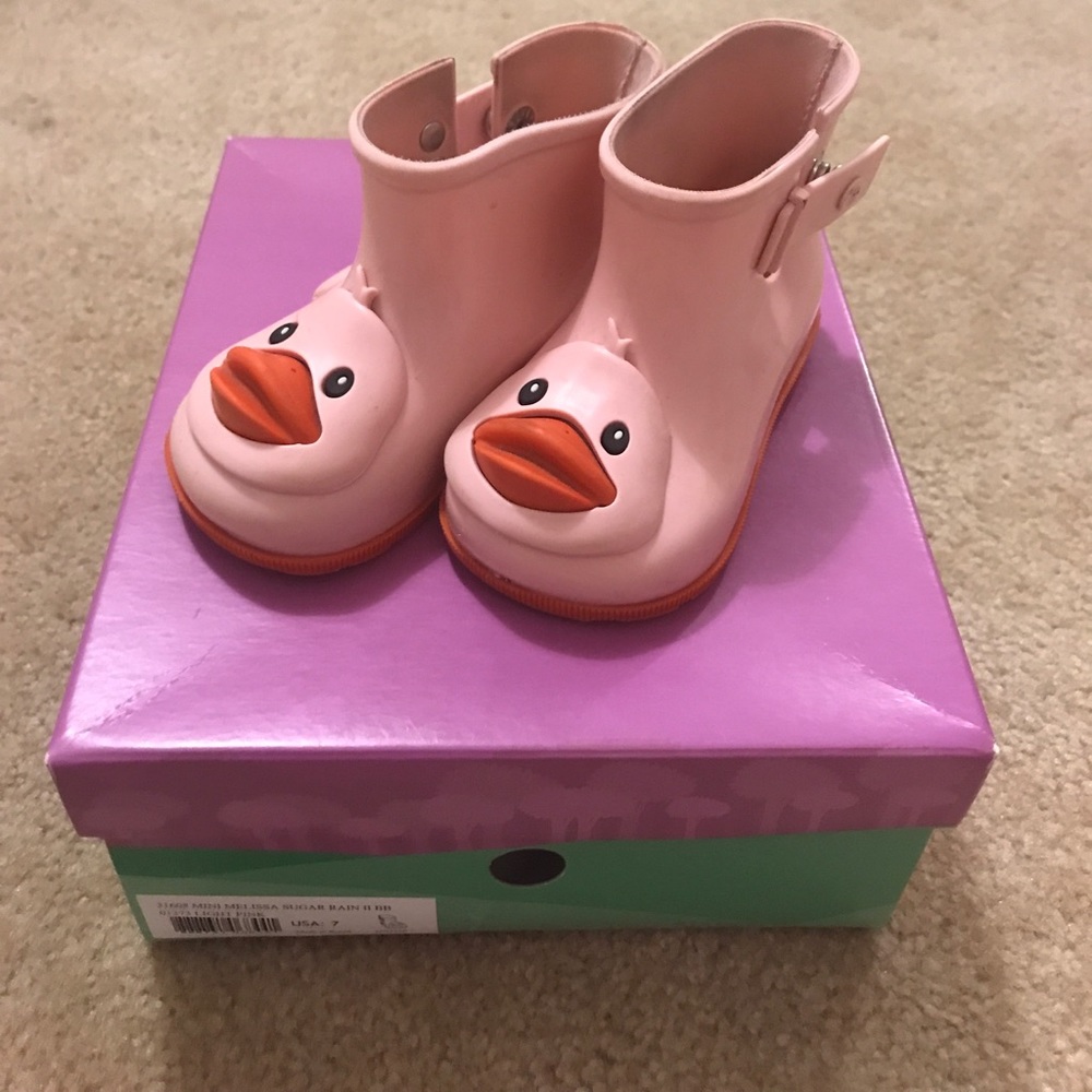 Mini Melissa ☔️ boots 🦆
