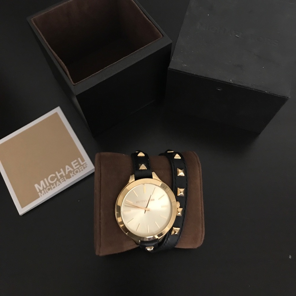 BEAUTIFUL MK double strap watch