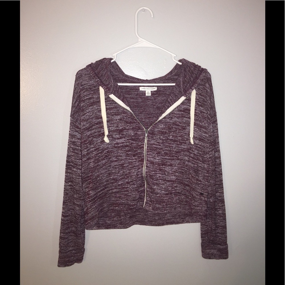 Maroon zip up