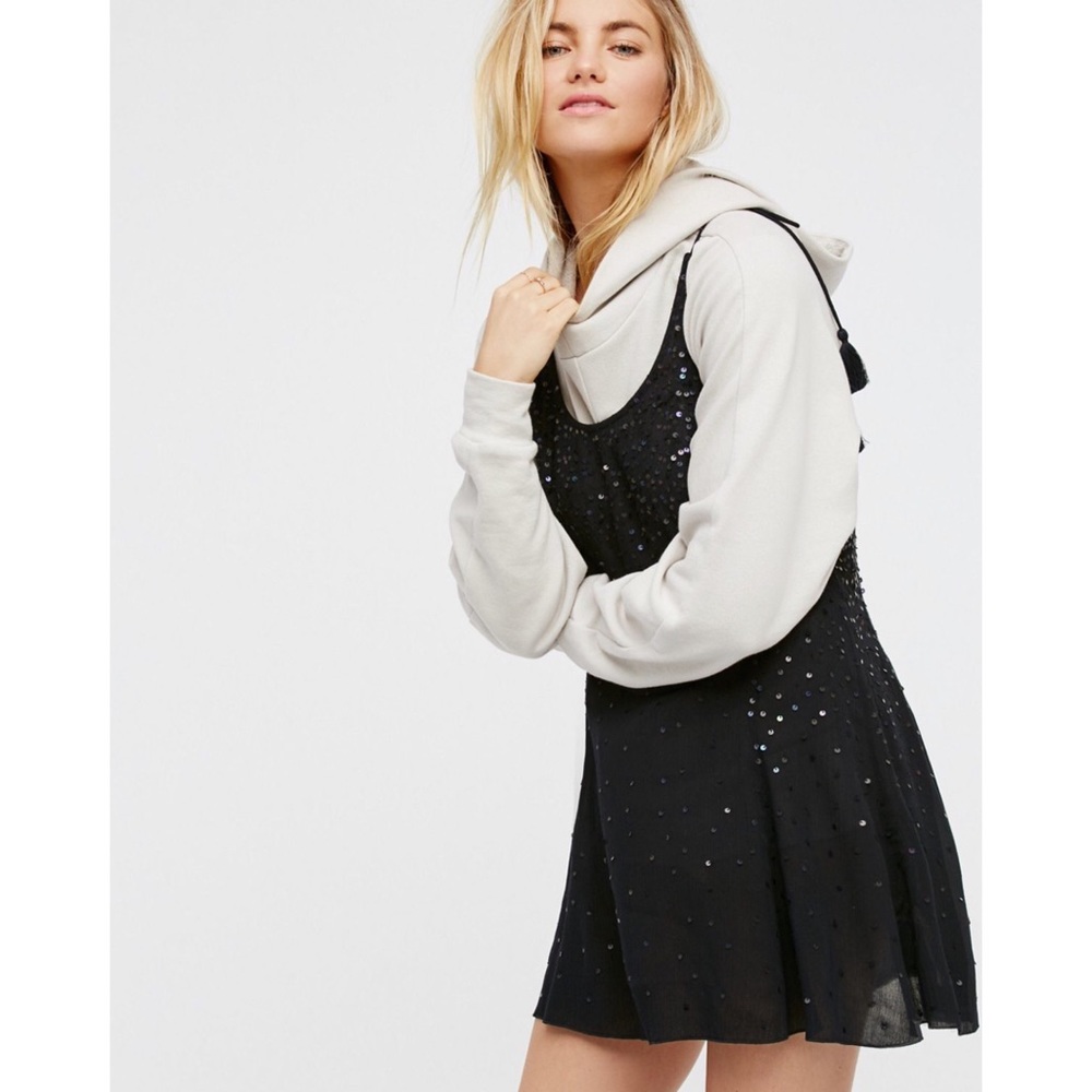 Free People Just Watch Me Sequin Slip Dress - Picture 3 of 4