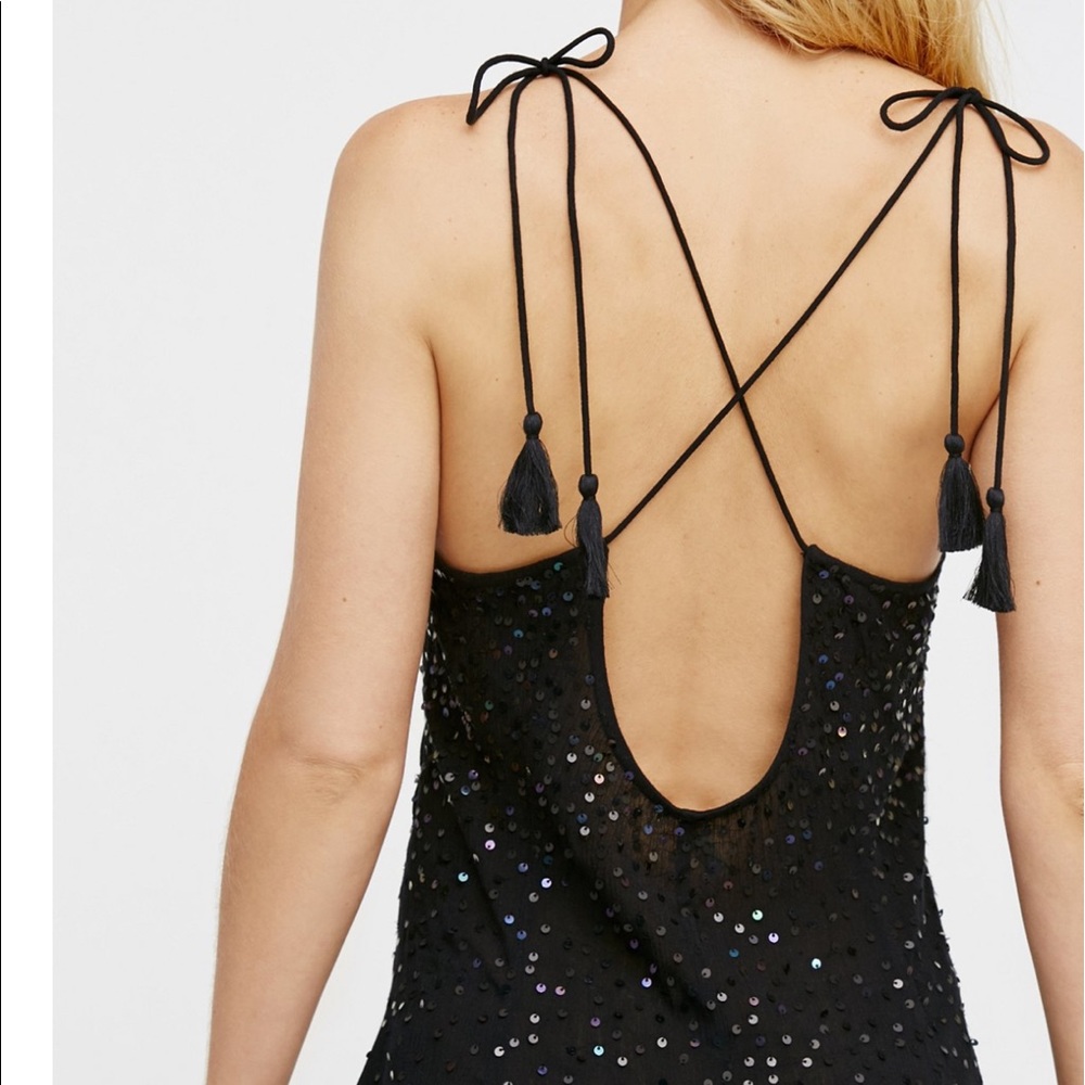 Free People Just Watch Me Sequin Slip Dress - Picture 4 of 4